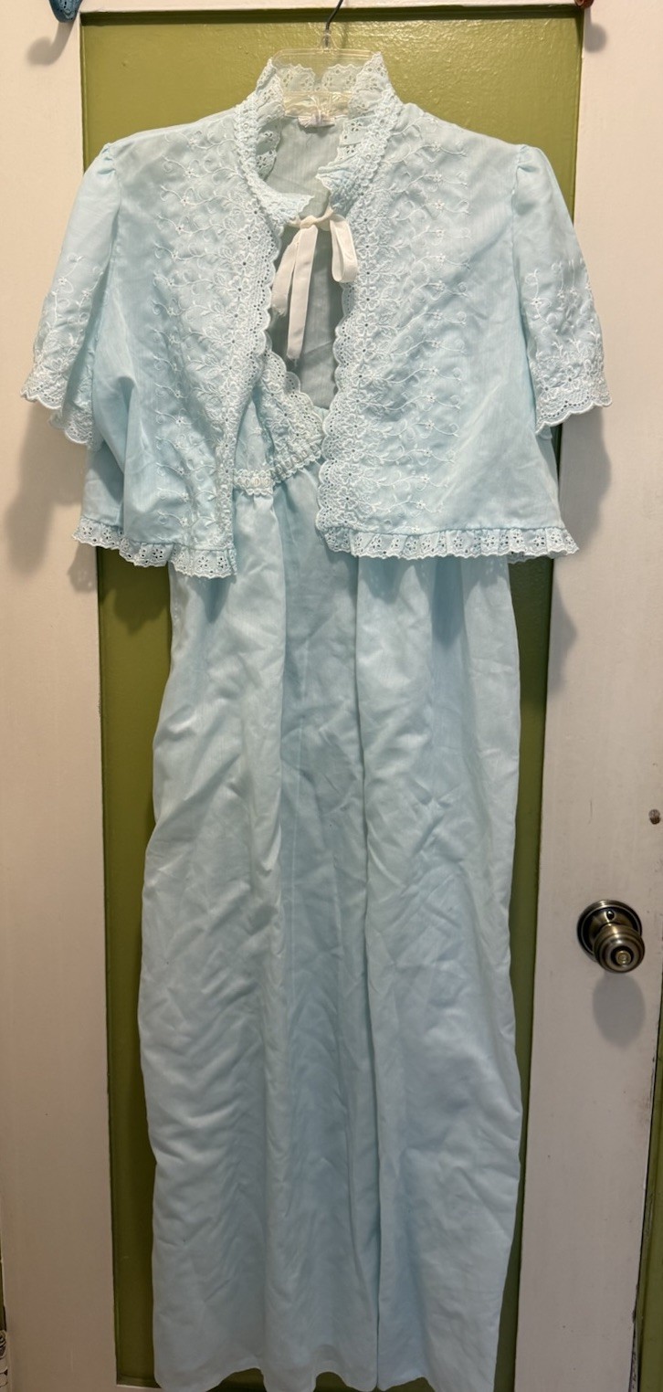 Vintage Donna Richard For Gillian O’Malley Nightgown Womens Blue