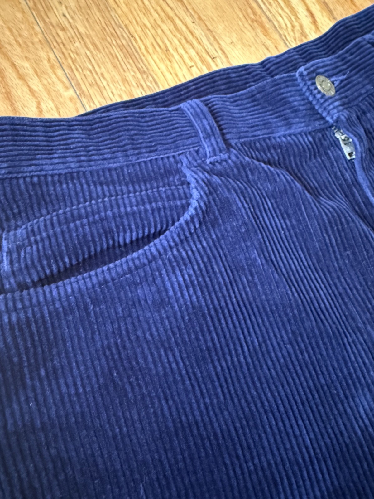 VINTAGE 1990s Jones Wear Sport Blue Corduroy Classic Fit Pants Women’s Sz 12