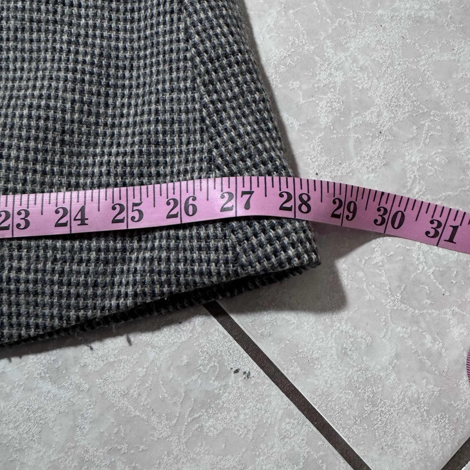 VTG 50s 60s Wool Union Made Side Button Closure A Line Skirt 26×28 USA