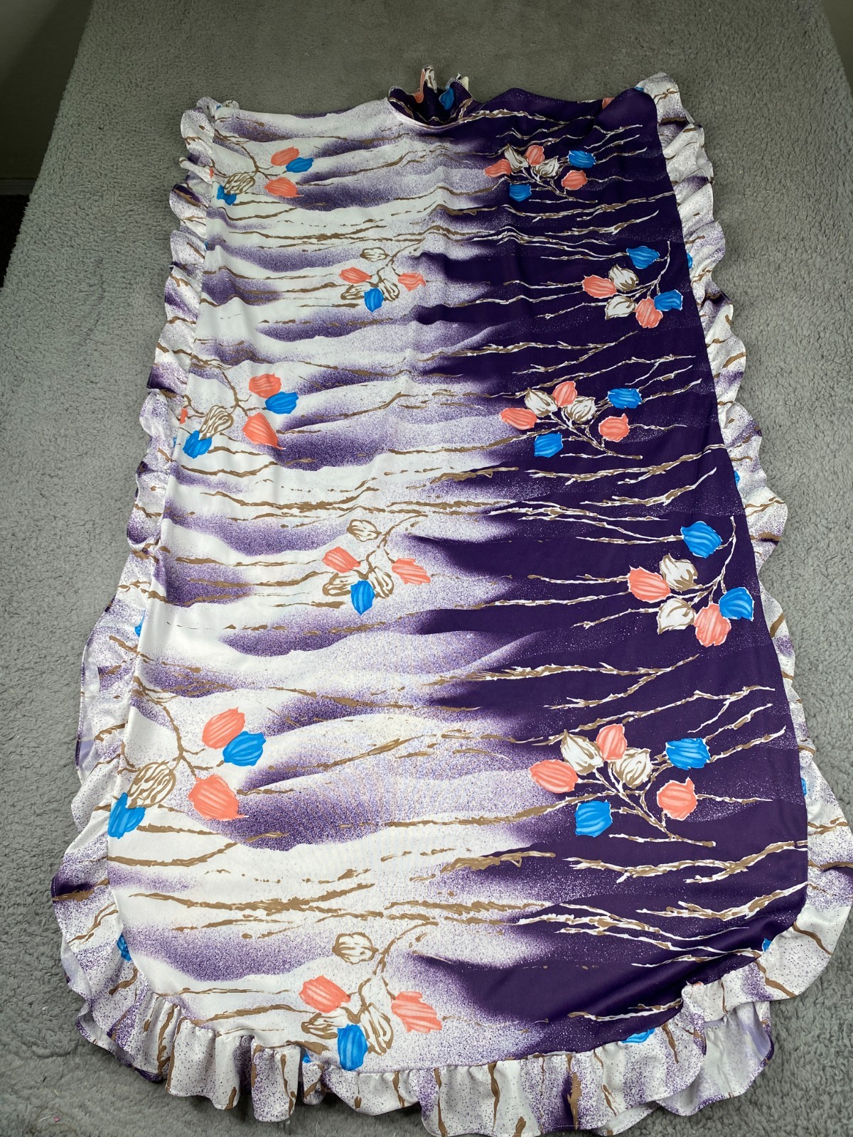 Miss Susan Of California Maxi Dress Womens One Size Fits All Floral Sleeveless