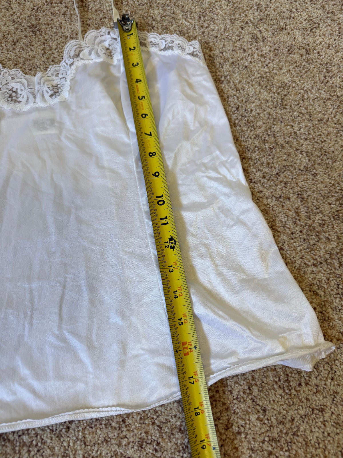 Vintage Body Chic White Fairy Coquette Lace Cami Tank Top Lingerie Size X Cute