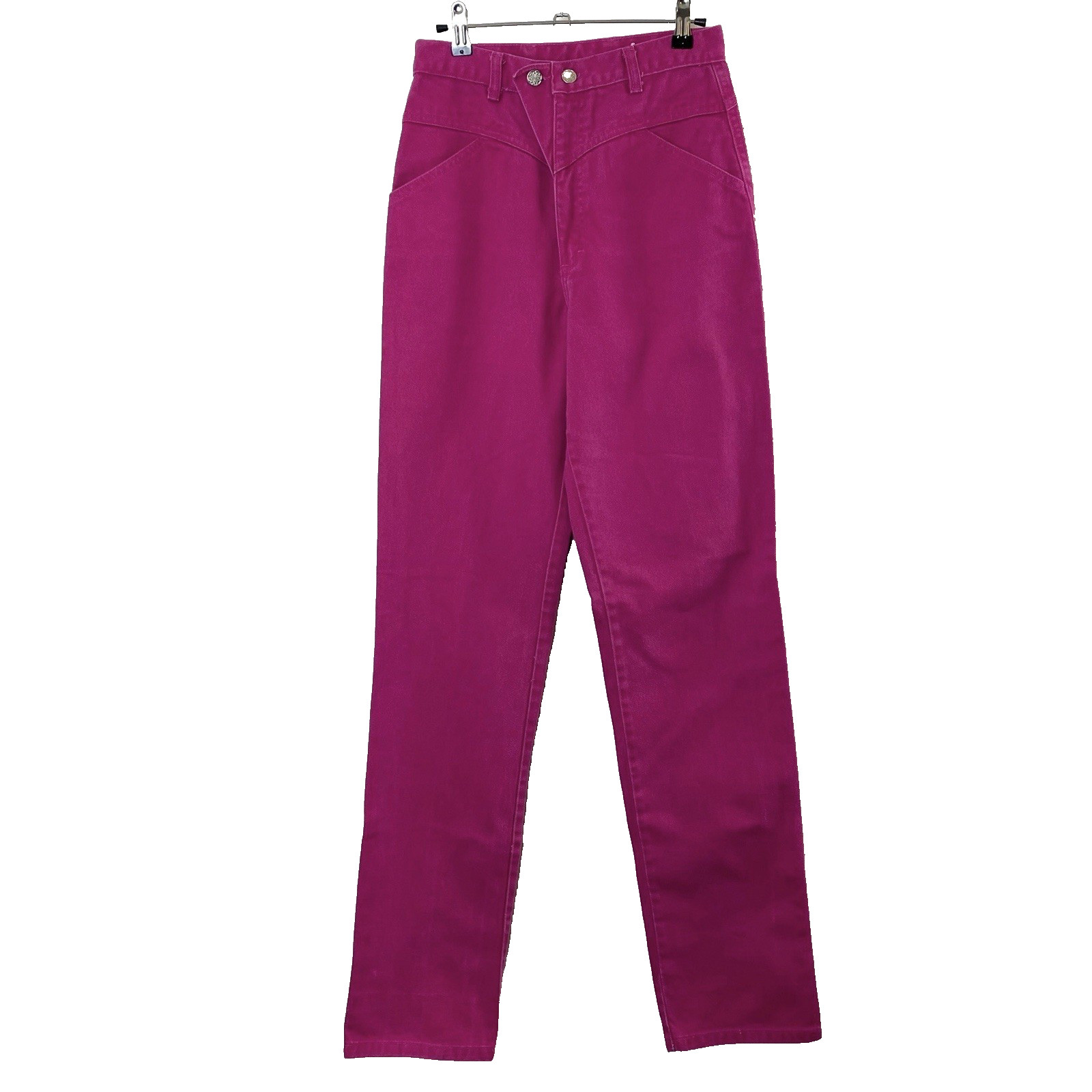 Vintage Jewell’s Classic Bottoms Womens Hot Pink Jeans Juniors 7 100% Cotton USA