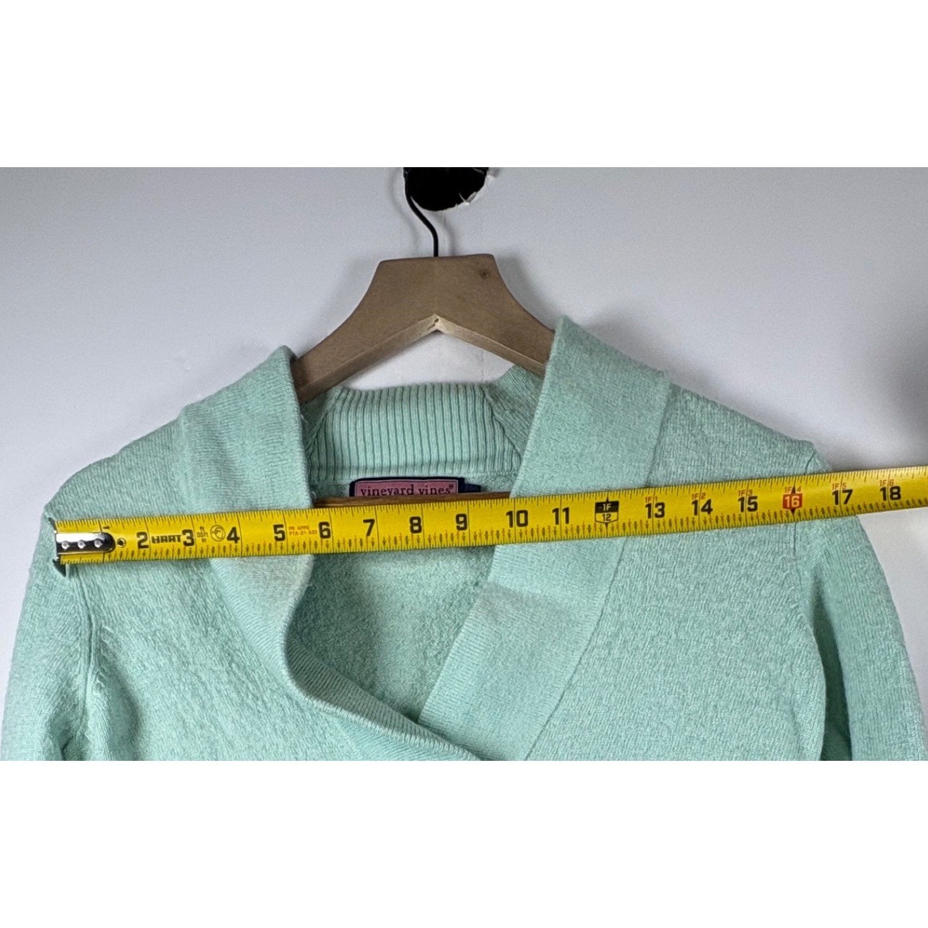 Vineyard Vines Women’s Small V-Neck Sweater Wool/Cashmere Blend Mint Sz Lg