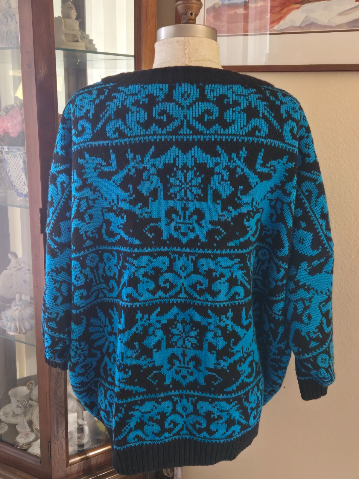 80s Vintage EXPRESS Limited London Knit Sweater