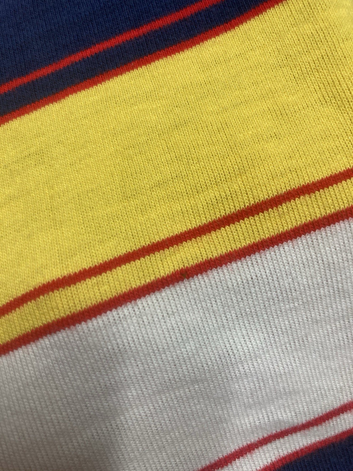 Vintage 50s long sleeve t shirt striped cotton soft multicolor JCPenney medium