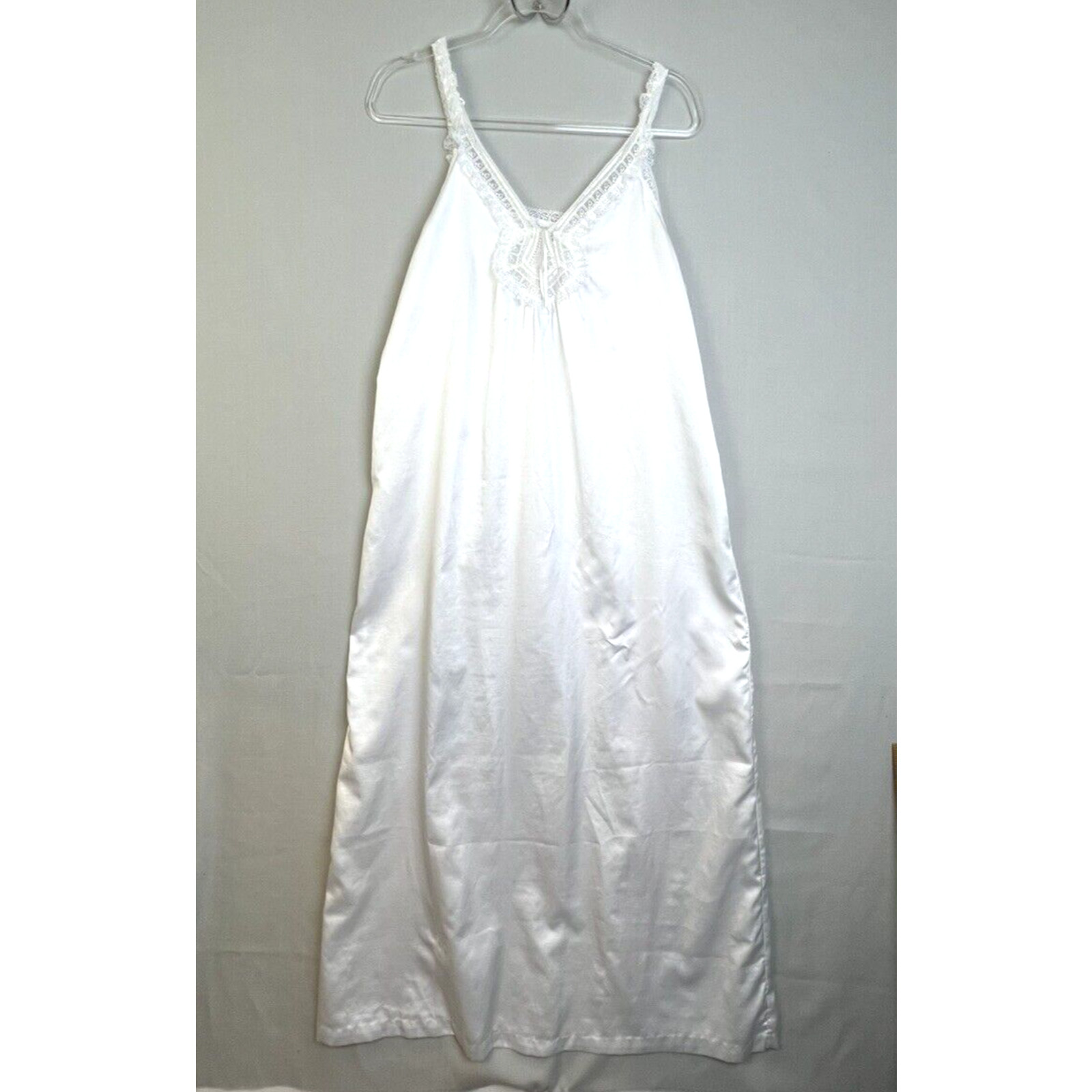 Bert Yelin Iris Nightgown Women Large White Lace Long Sleepwear Bridal Feminine