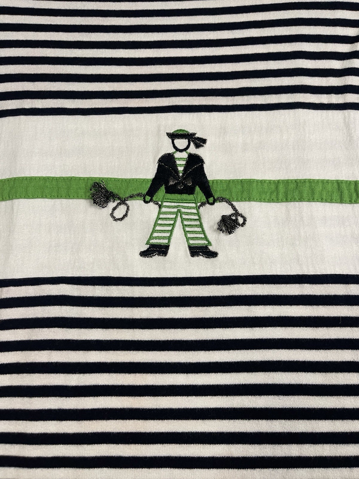 Bundle VTG Janina Schreck Stripe Top and Donwood Cardigan embroidered 70s 80s