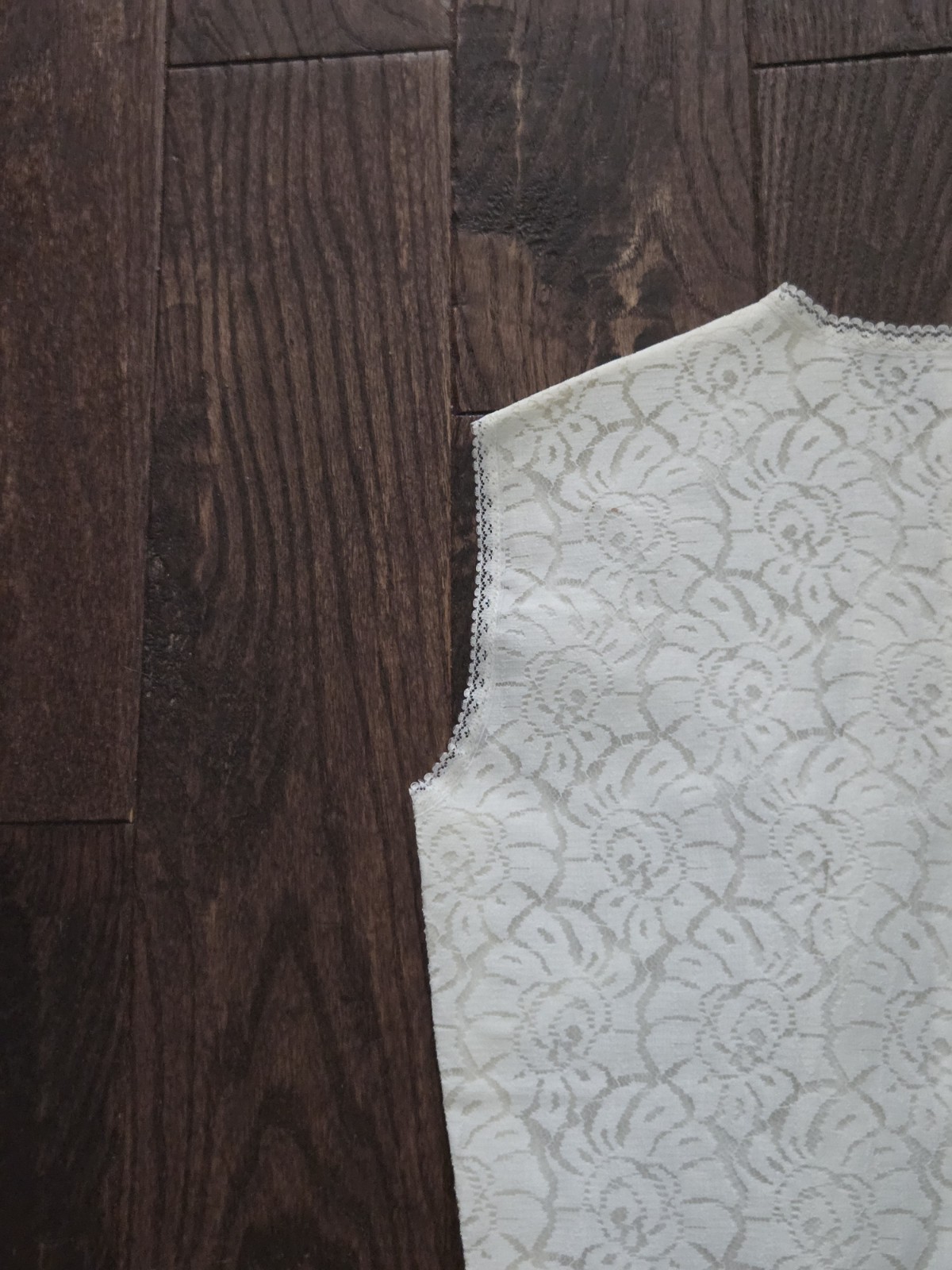 Vintage White Lace Sleeveless Blouse Handmade Sheer Floral Lace Shell Top Retro