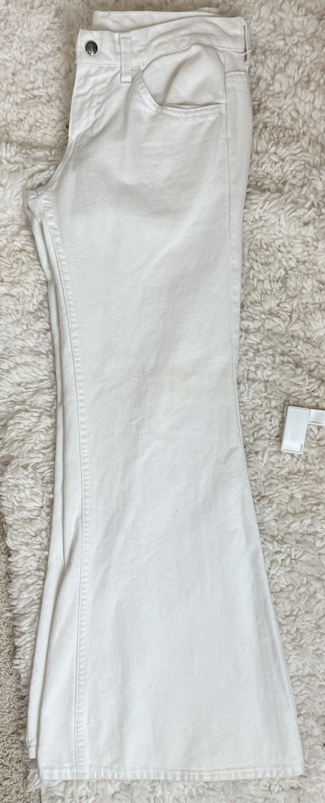Levi’s for Gals Big E White TAB Flare/wide Leg 28×29 RARE FIND Vintage 1960’s