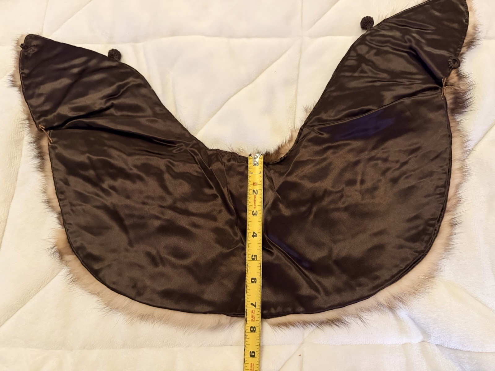 Vintage 30s 40s Cusp Finn Raccoon Fur Capelet And Large Collar Set