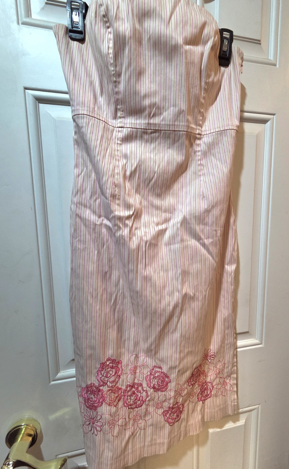 Vintage EXPRESS strapless Tube Dress, Size 8, Y2K, Corset Back, Milkmaid