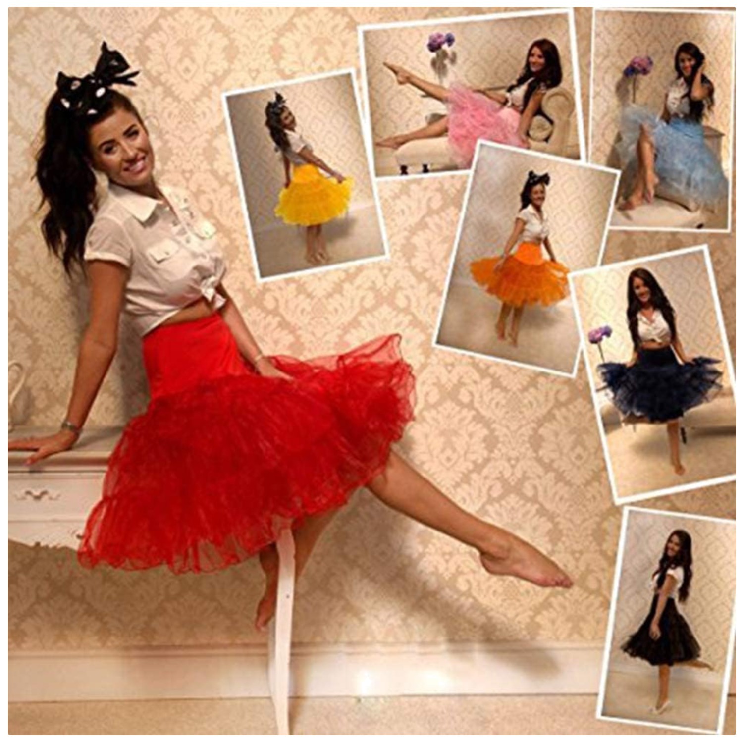 Elegant 3-Layer Petticoat for Rock n Roll Dresses