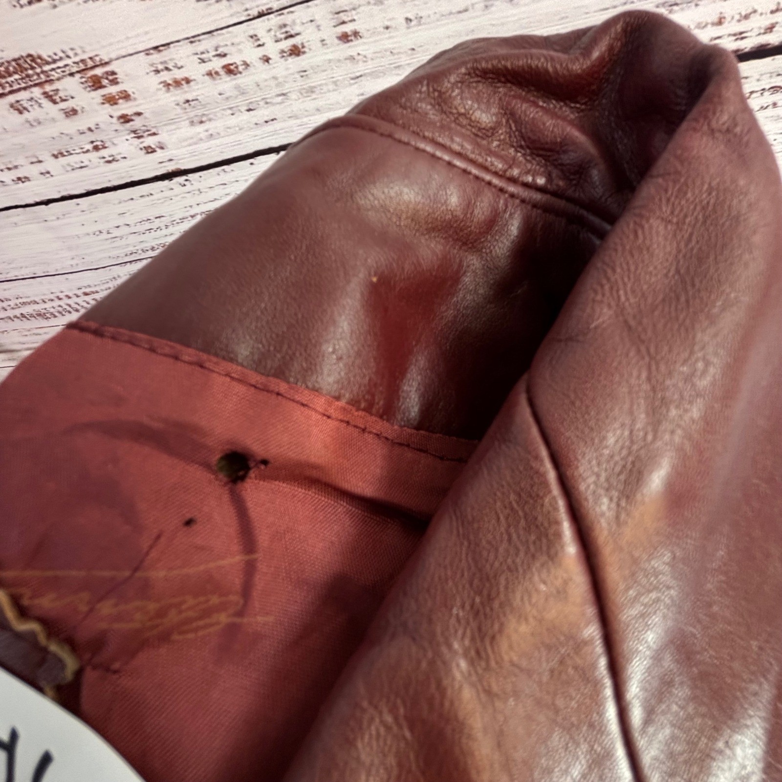 Vtg Dark Academia Equestrian Leather Blazer Etienne Aigner 12 Burgundy Oxblood