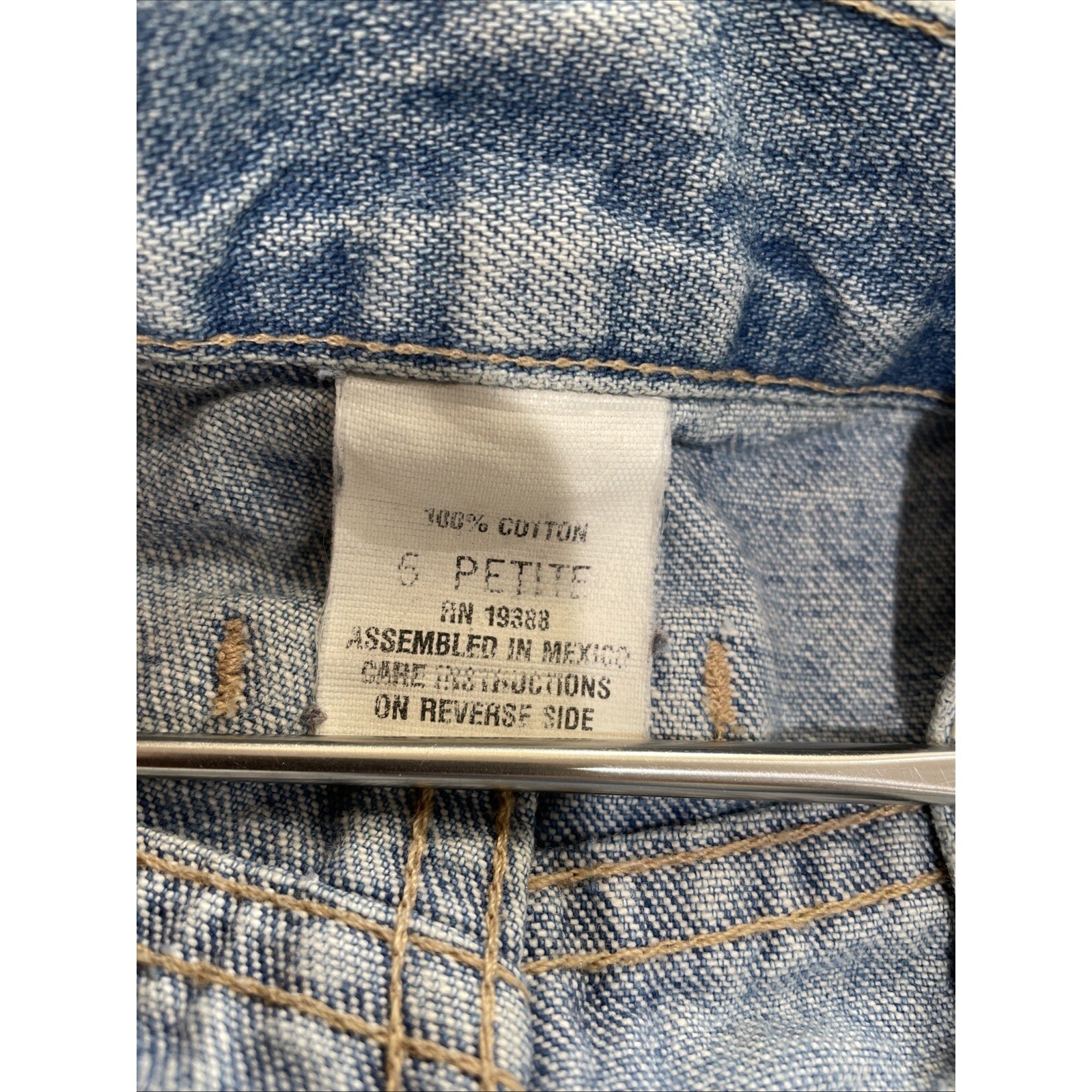 VTG 80s BRITTANIA Jeans Denim Petite SZ 5 High Waist Baggy Tapered ( See Flaws