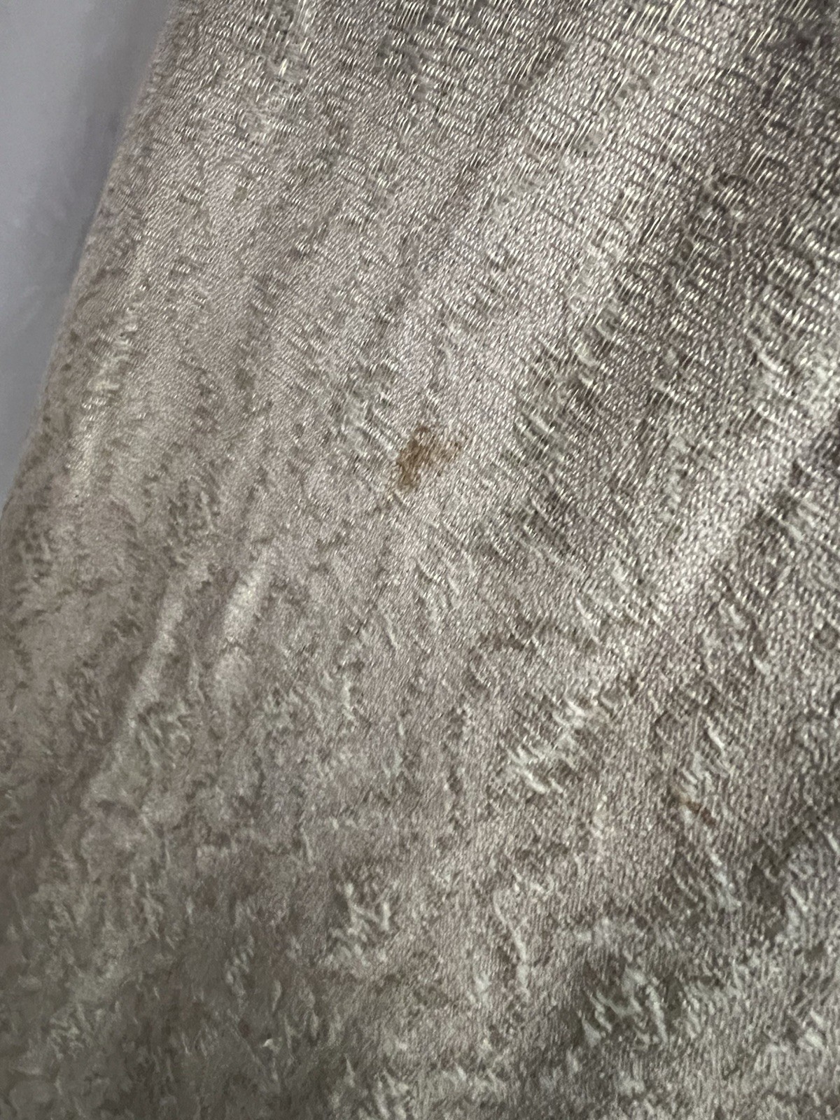 1880’s Gray & Ivory Silk Bustle Gown