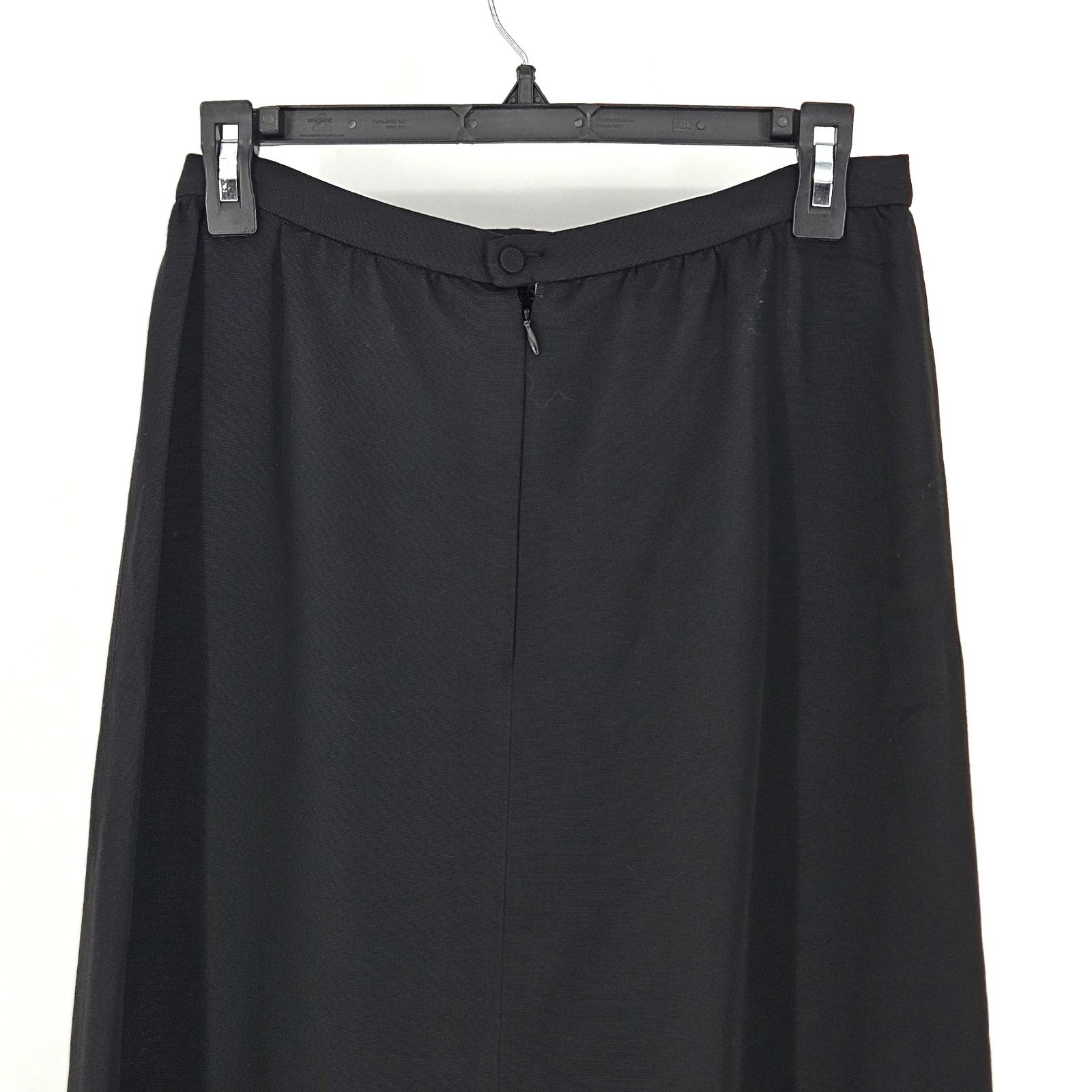 Vintage Emporio Armani Italian Made Maxi Skirt Women Size 4 Black Quiet Luxury