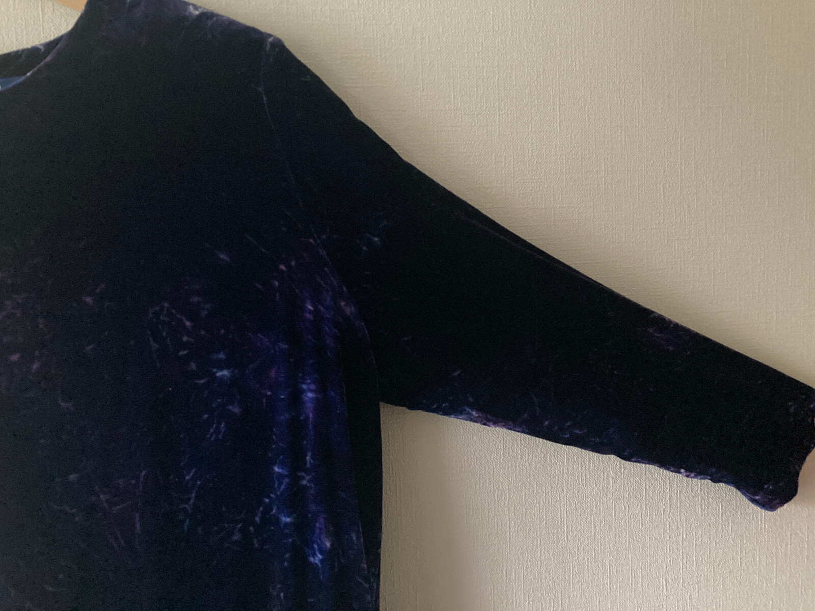 100% Silk High Grade Women’s Velvet Dress Vintage Leman Japan-made Cupra Lining