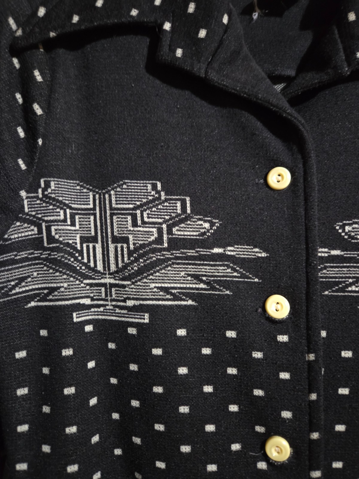 Vtg 60s 70’s Bodin Knits Western Southwest Aztec Indian Pullover Sweater set