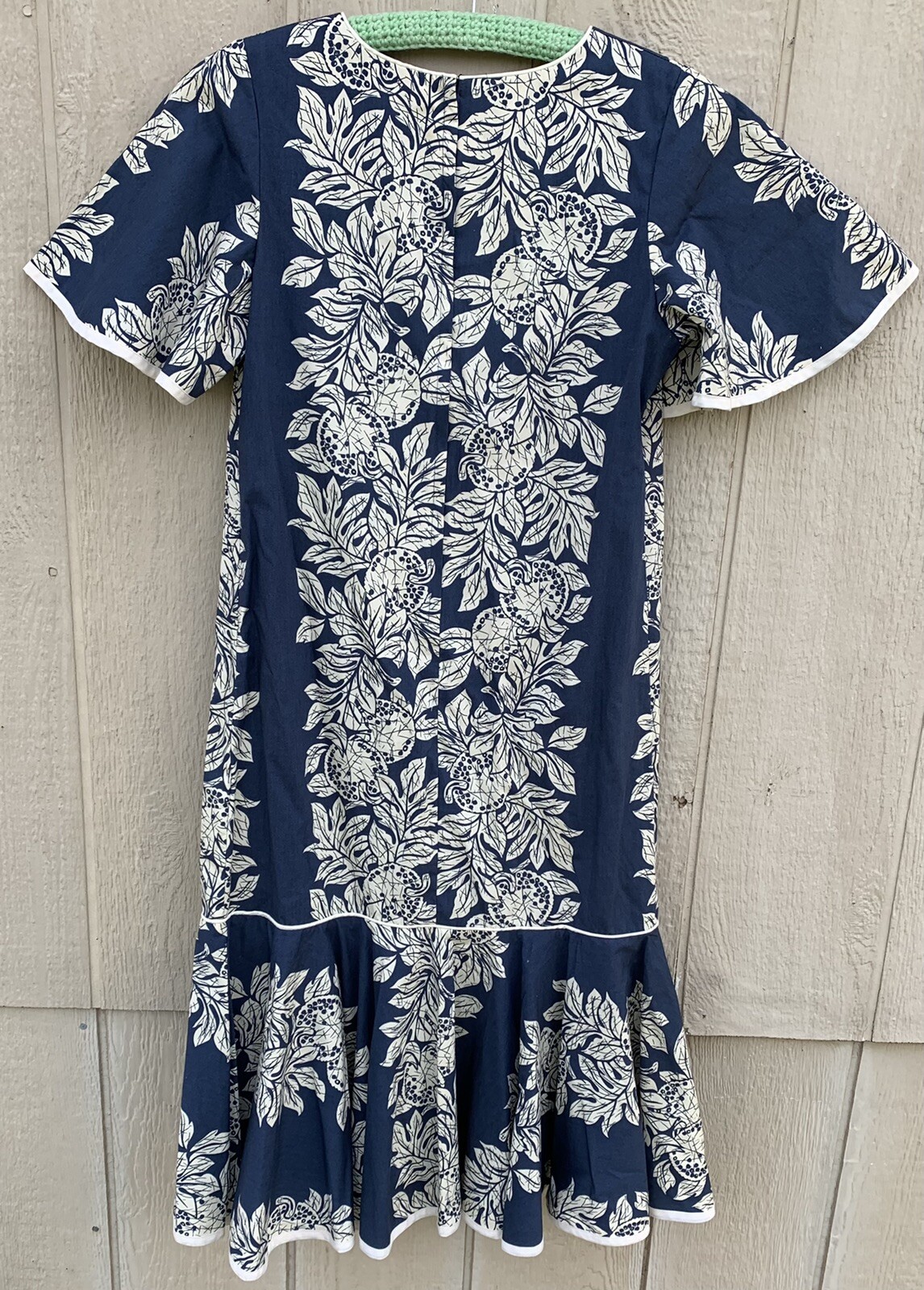 Shannon Marie Vintage Hawaiian dress mermaid Hawaii Aloha Tiki Talon zip size S