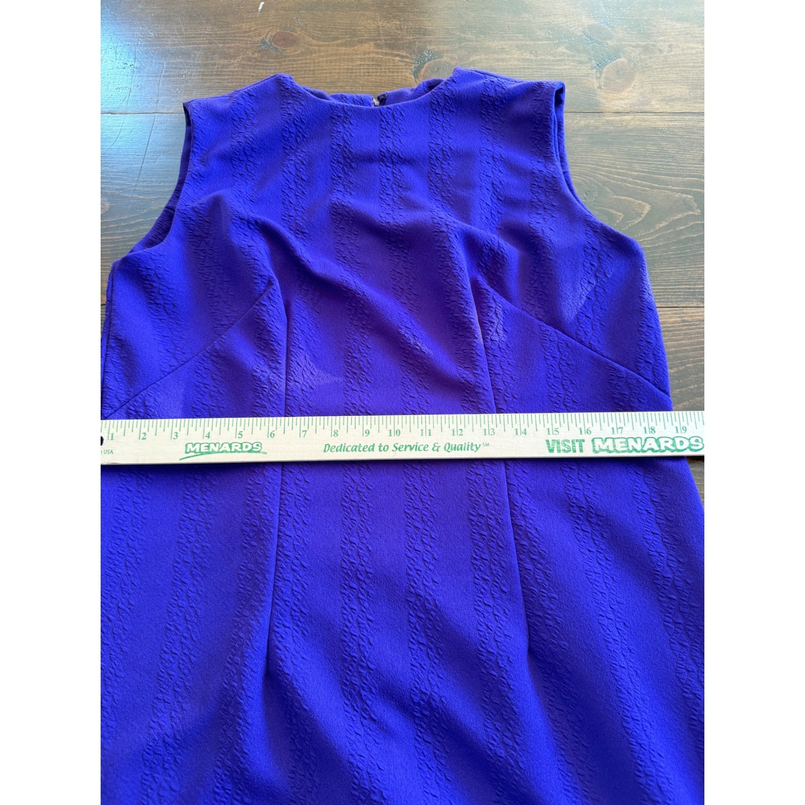 VTG Purple Textured Sleeveless Maxi Dress Jewel Neck Column Gown Homemade