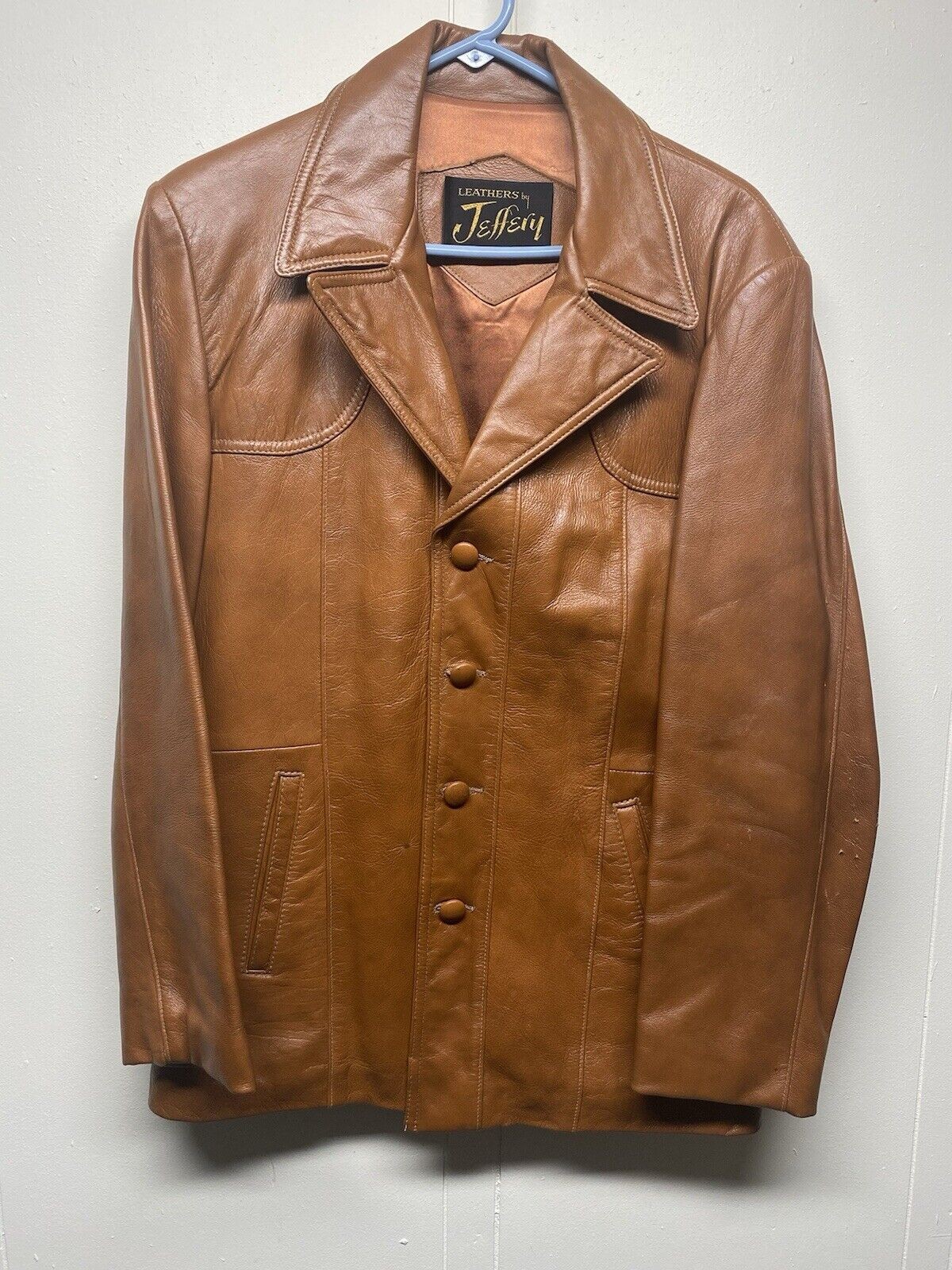 Vintage Leathers by Jeffery Jacket Size Women’s 44 Brown Leather 1990s