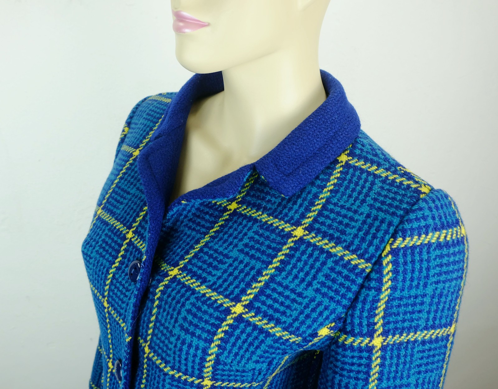 Short JACKET costume jacket size 38 Fabiani Italy Tissus Nattier Paris 1960s