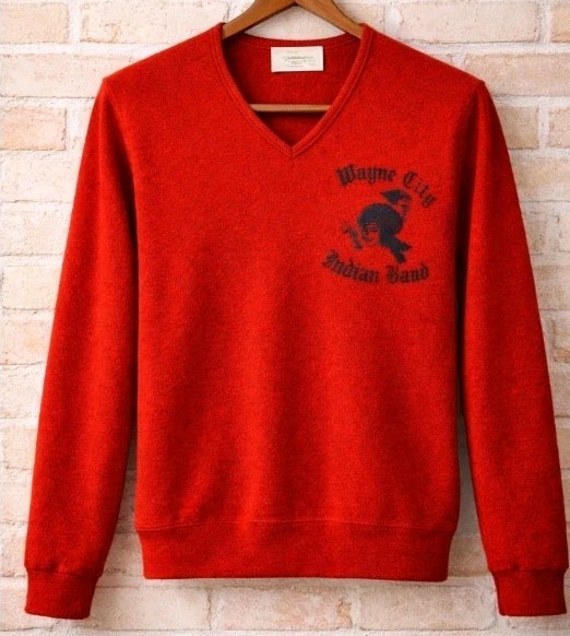 Vintage 50s Retro Sz S Marching Band Sweater Team Spirit Pep Nostalgic Pin Up
