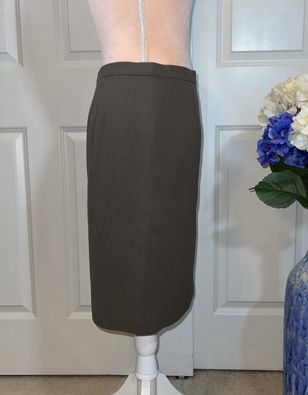 Giorgio Armani Vintage Wool Knee Length Skirt Size US 12 – IT 48 – XL B5
