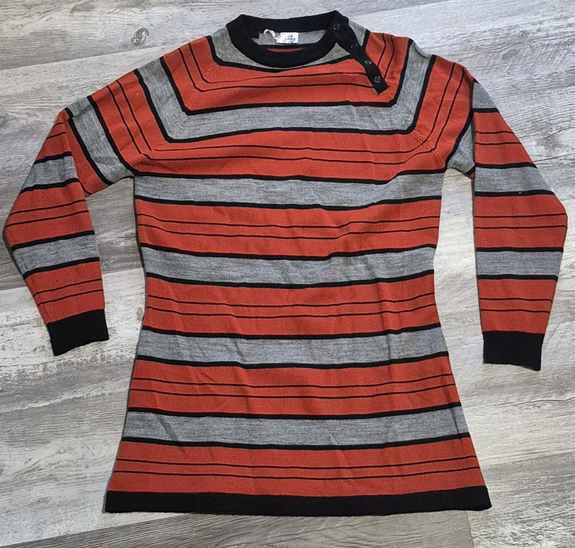 Vintage Womens Size 13/14 Top Lightweight Sweater Pullover 1970s 80s Retro Funky
