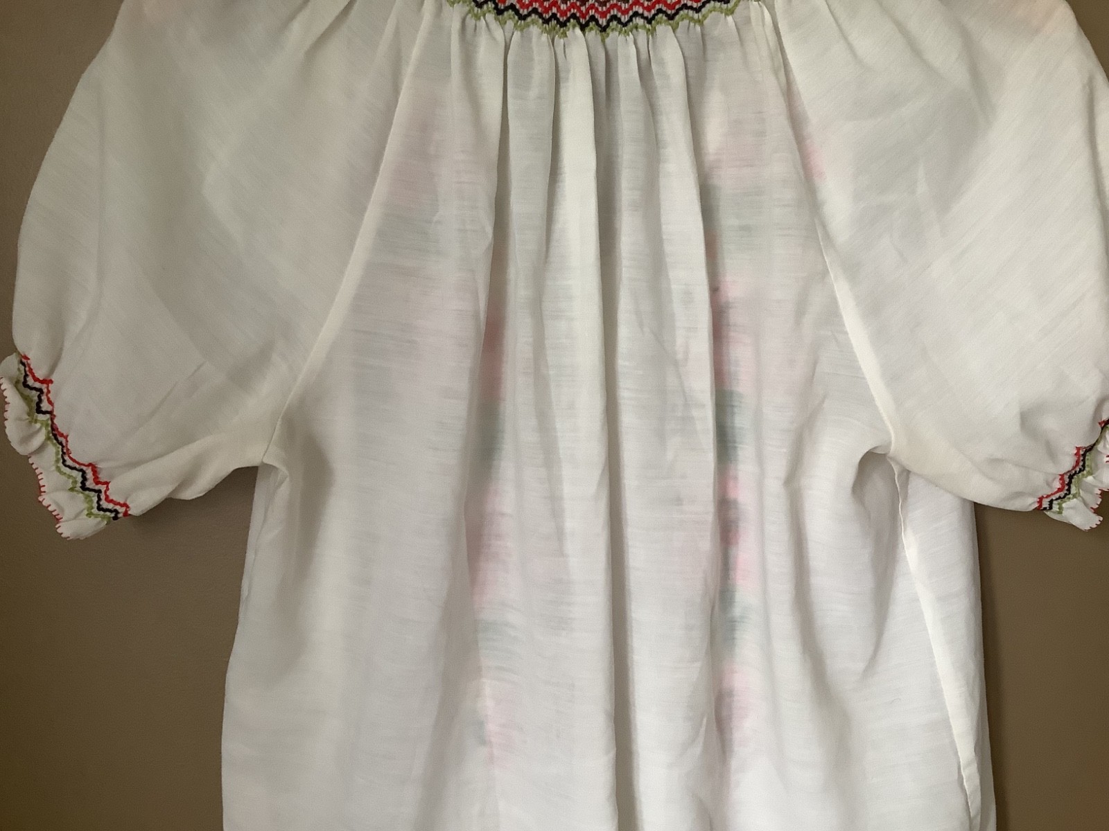 Vintage 70s peasant blouse Medium