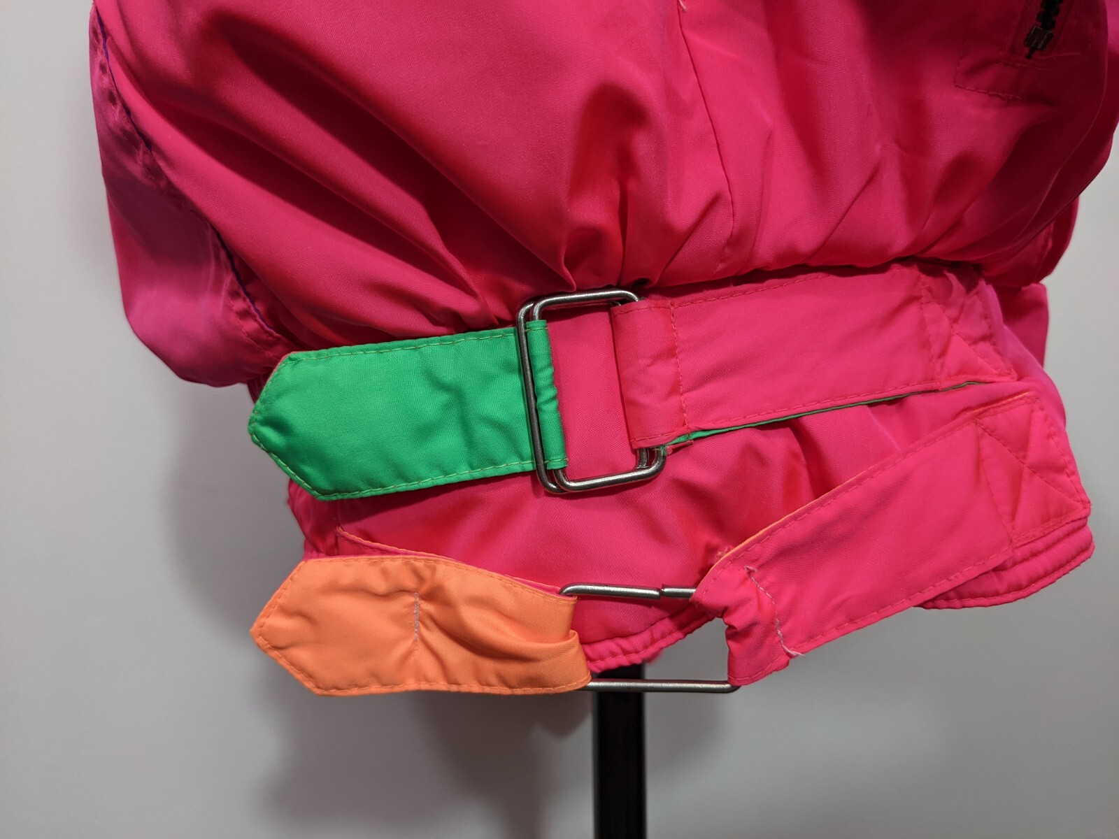 Vintage Coltech Women’s Ski/Snowboard Coat Neon Pink Multicolor 80’s 90’s sz 12