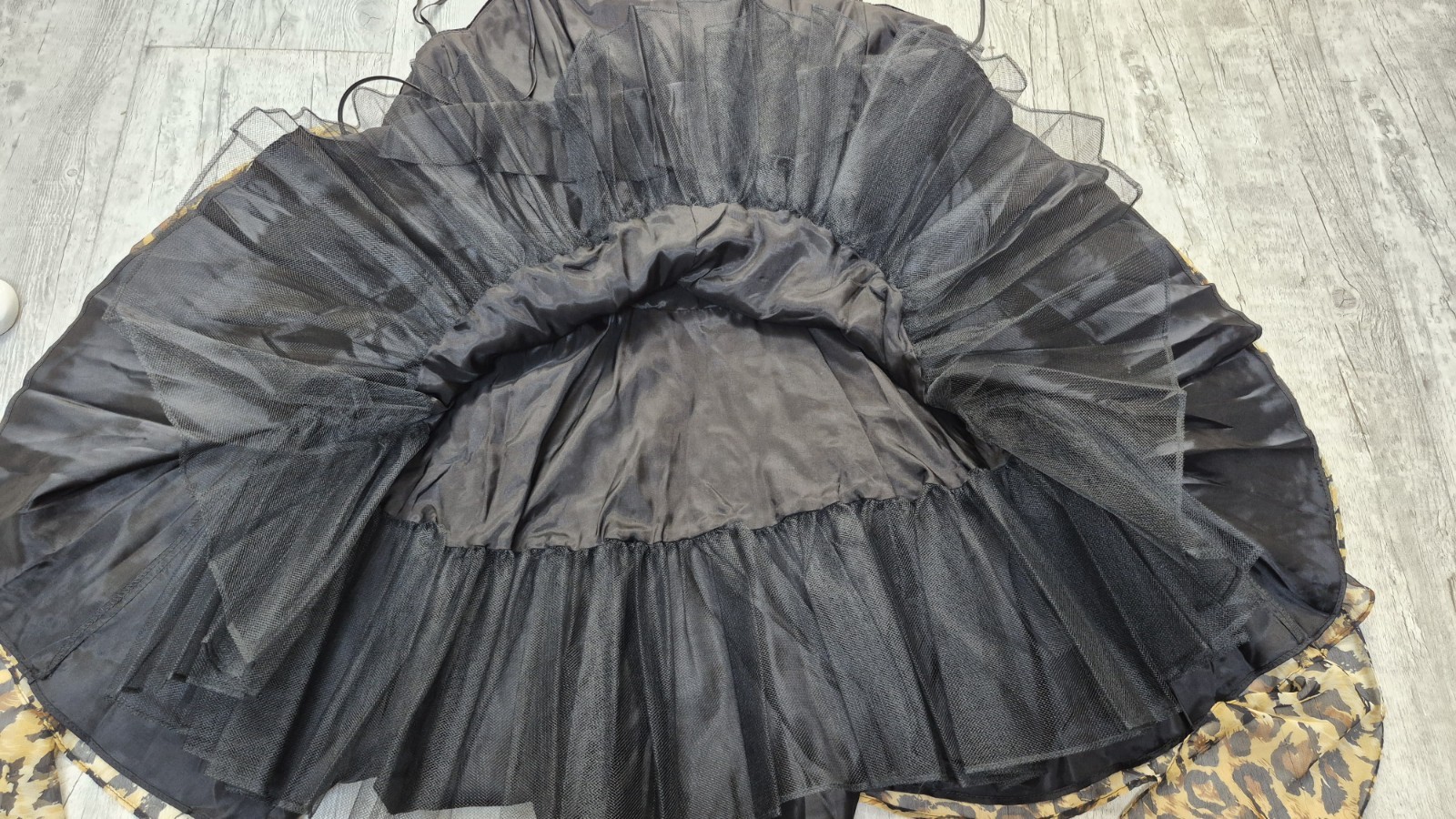 Vintage De Laru By Linda Bernell Velvet & Animal print Full Skirt Dress – Size M
