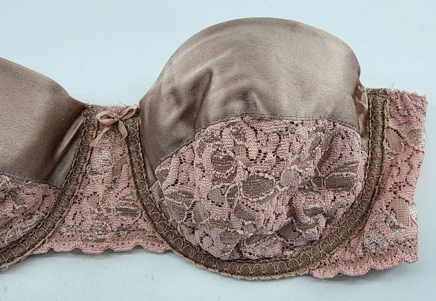 Vintage Maidenform Rendezvous Strapless Underwire Demi Bra Pink Style 8355 36B