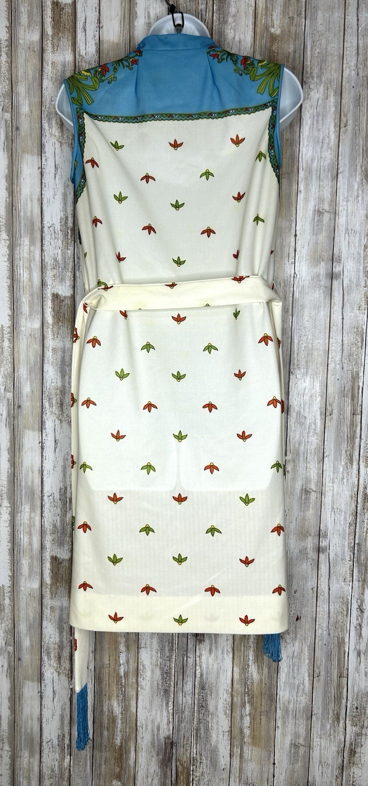 Vintage 60s 70s A Leslie Faye Original Dress Sleeveless With Belt
