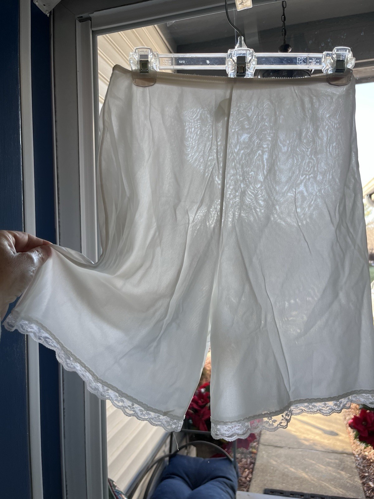 Vtg Sears Nylon Bloomers Pettipants Slip Women’s Medium Antron Nylon White