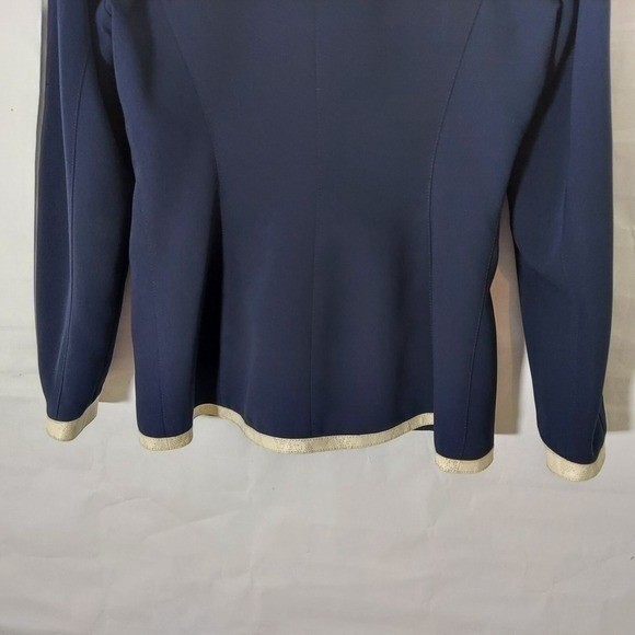 VTG Cache Blazer 8 Navy Career Capsule Tailor Office Business Professional Chic