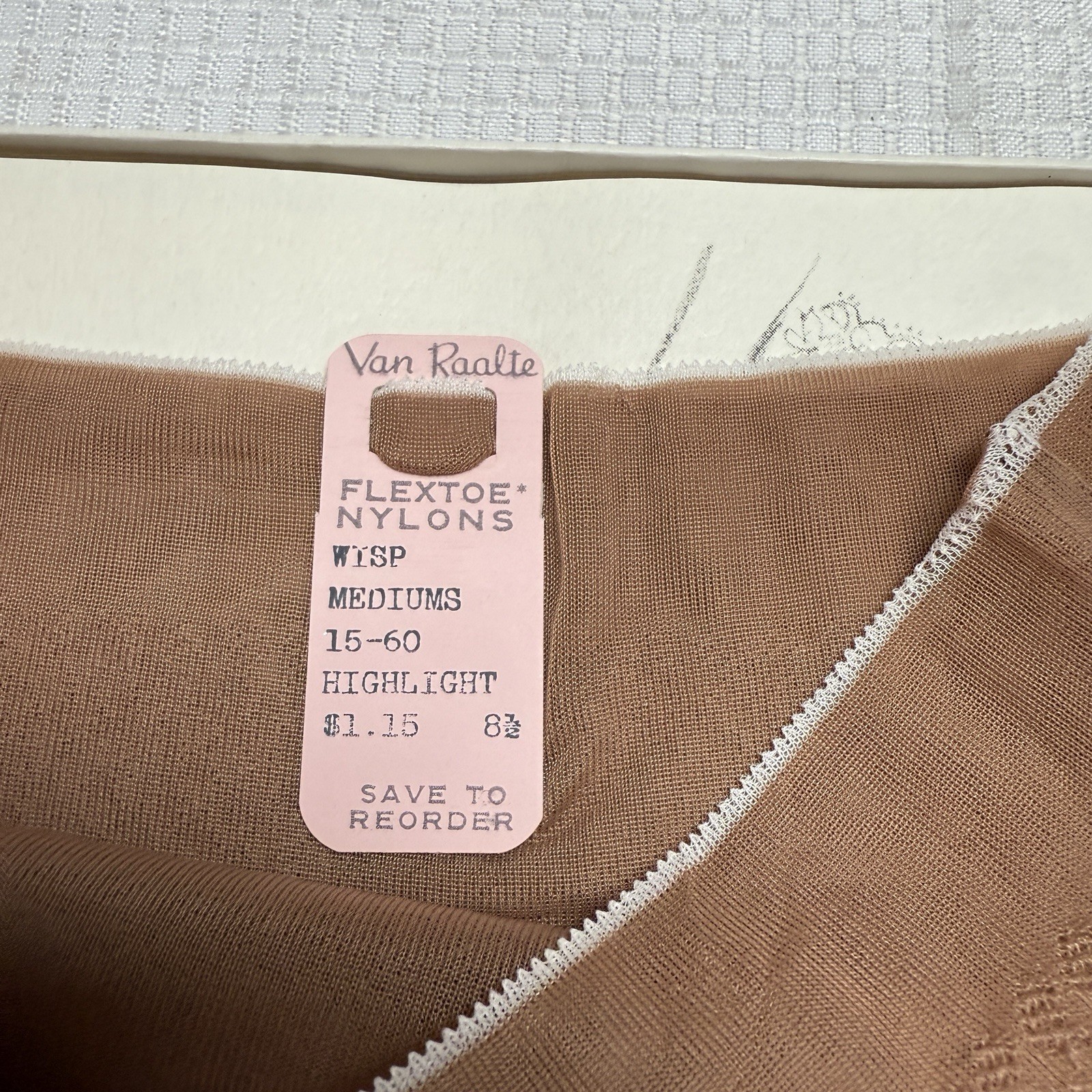 6 Vtg 50s Van Raalte Wisp 15 Highlight 8.5M Nylon Stockings Seams New 2 Boxes