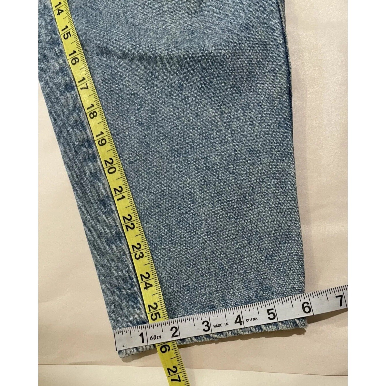 VTG 80s BRITTANIA Jeans Denim Petite SZ 5 High Waist Baggy Tapered ( See Flaws