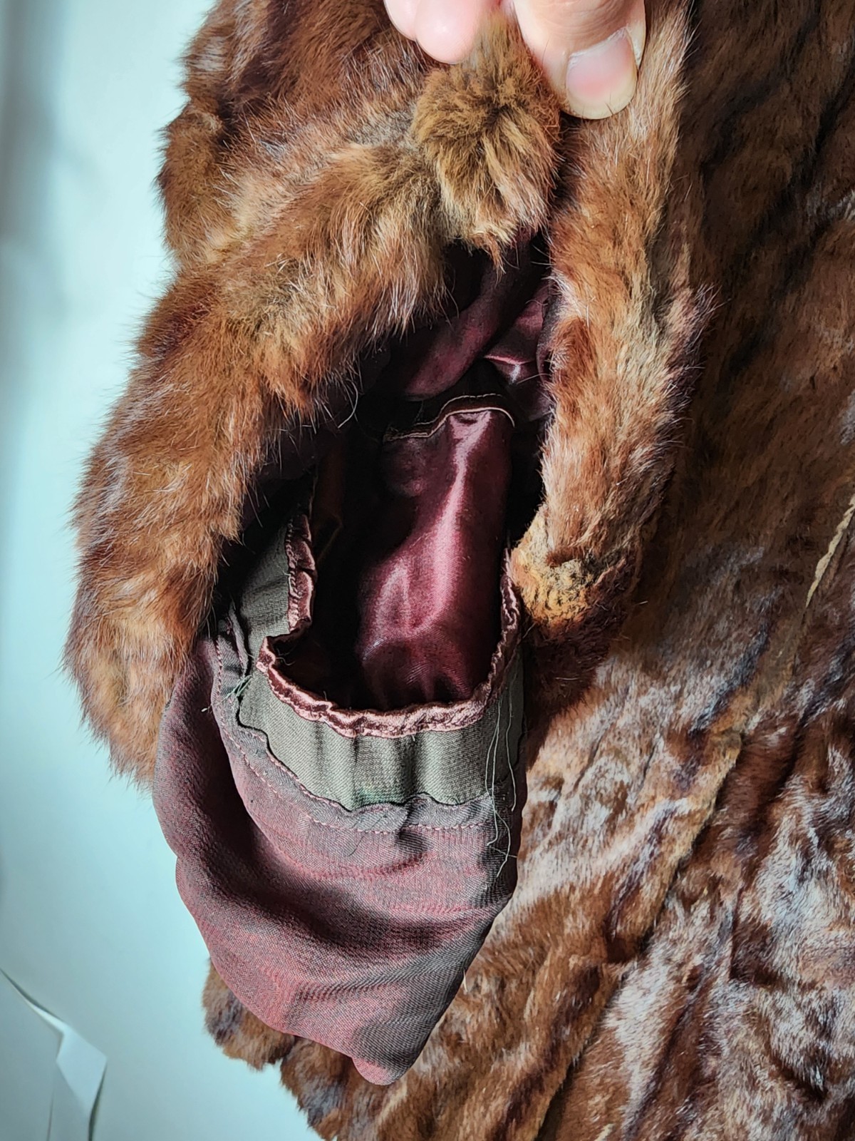 Vintage brown mink fur coat from Miller & Rhoads Richmond VA Size Large