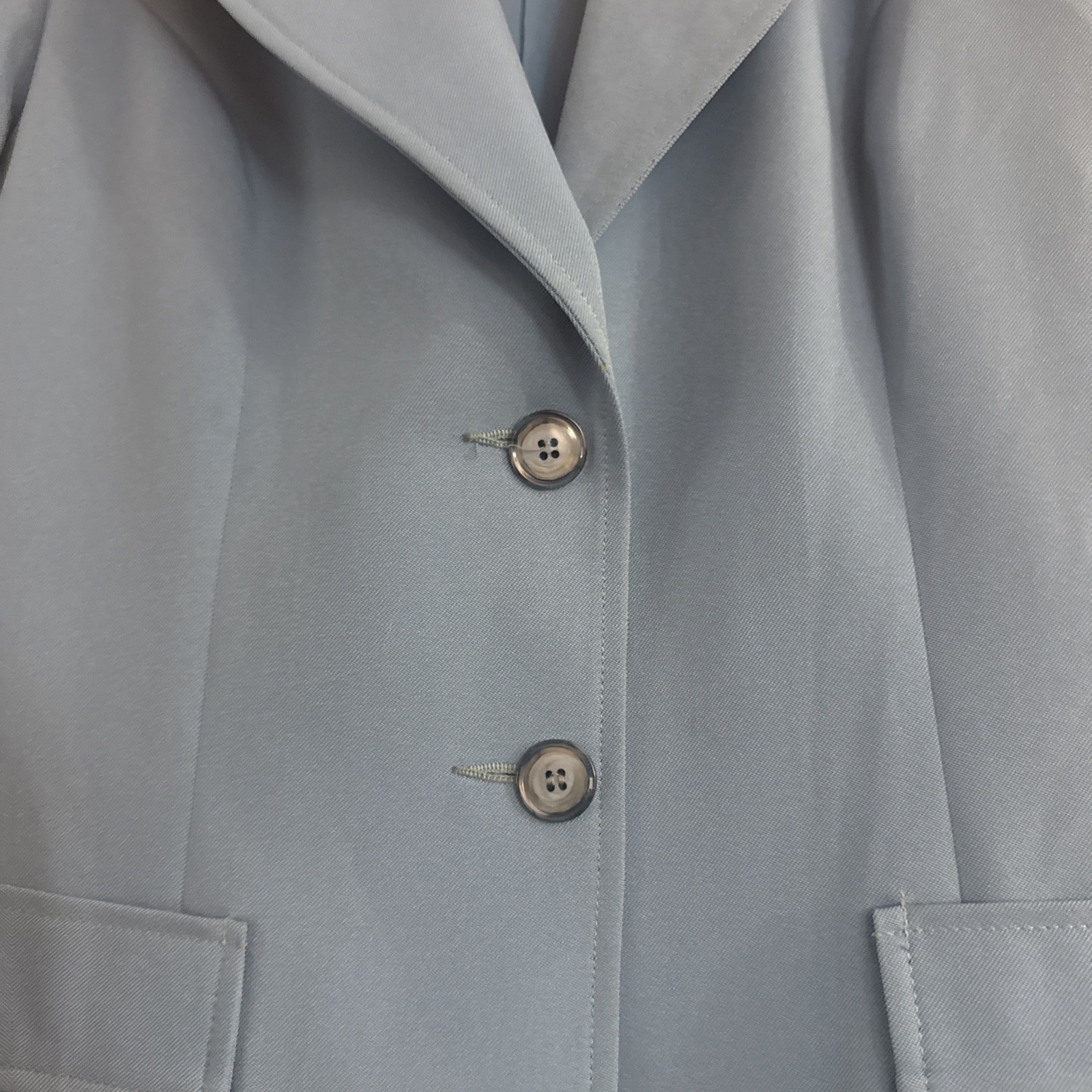 NWOT Vintage 1970s Blue Tailored Blazer Fitted Lined Women’s Leisure Suit