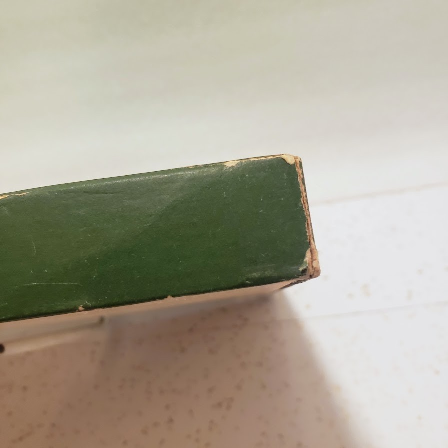 VTG 1930s Art Deco Hosiery Box Full Fashioned Stocking Display Scottie Dog Green