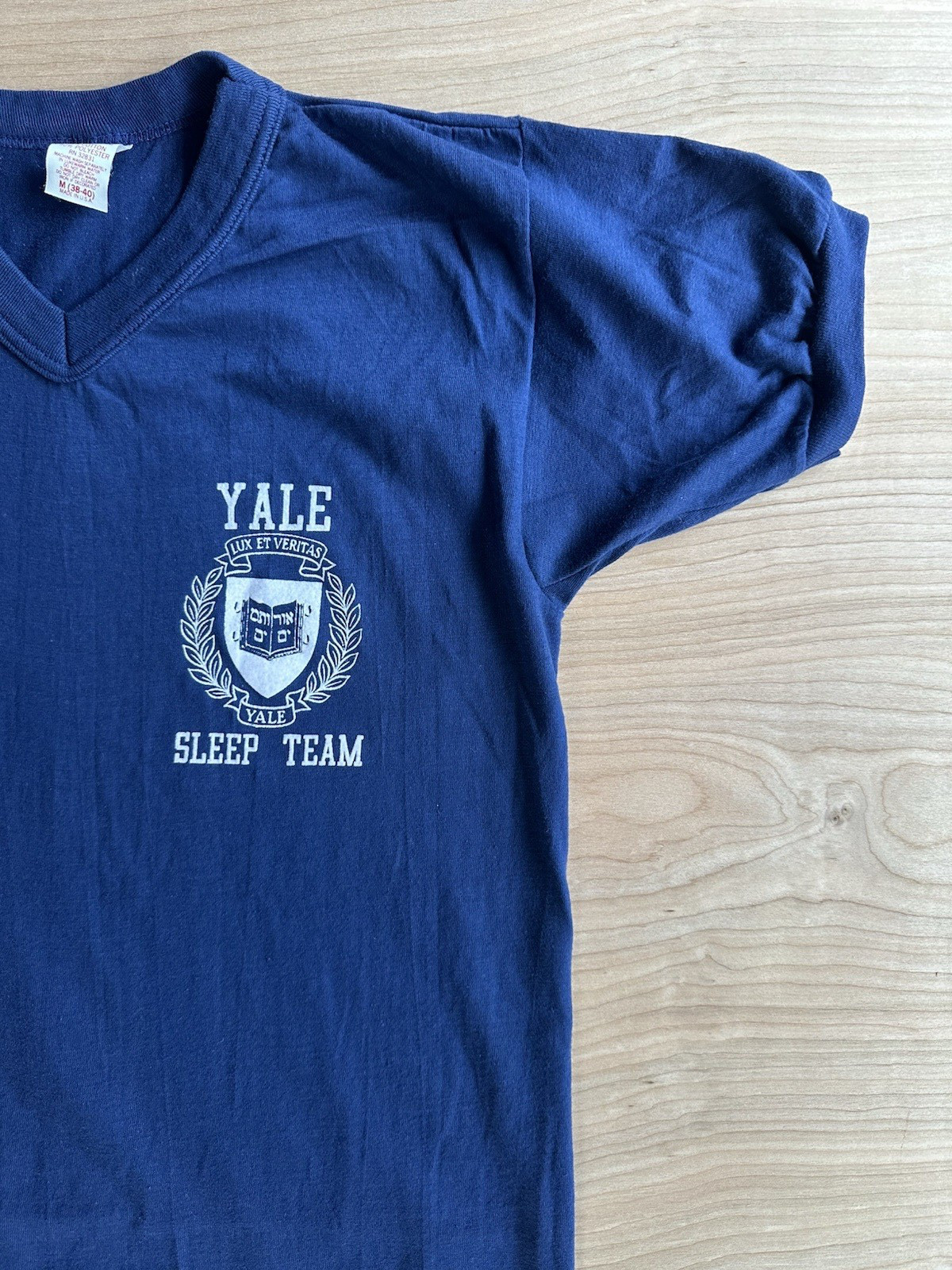 vintage 80’s YALE sleep team SLEEP SHIRT medium USA made pajamas preppy