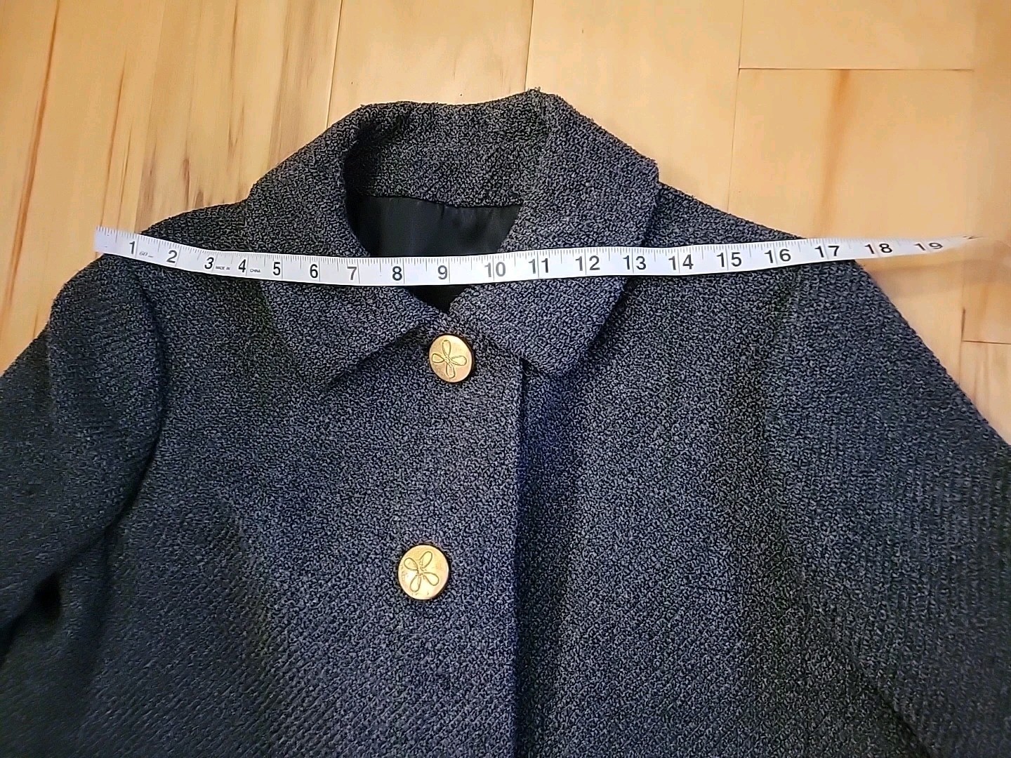 Vtg Sycamore De Jongs 100% Pure Wool Coat Made In USA Gray Approx Size Sm – M*