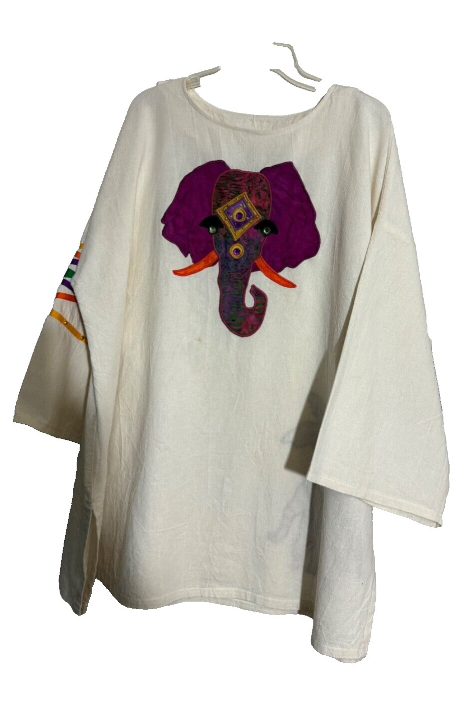 Alfredos Wife 2 Pc Set Wide Leg Bottom With Beautiful Elephant Applique