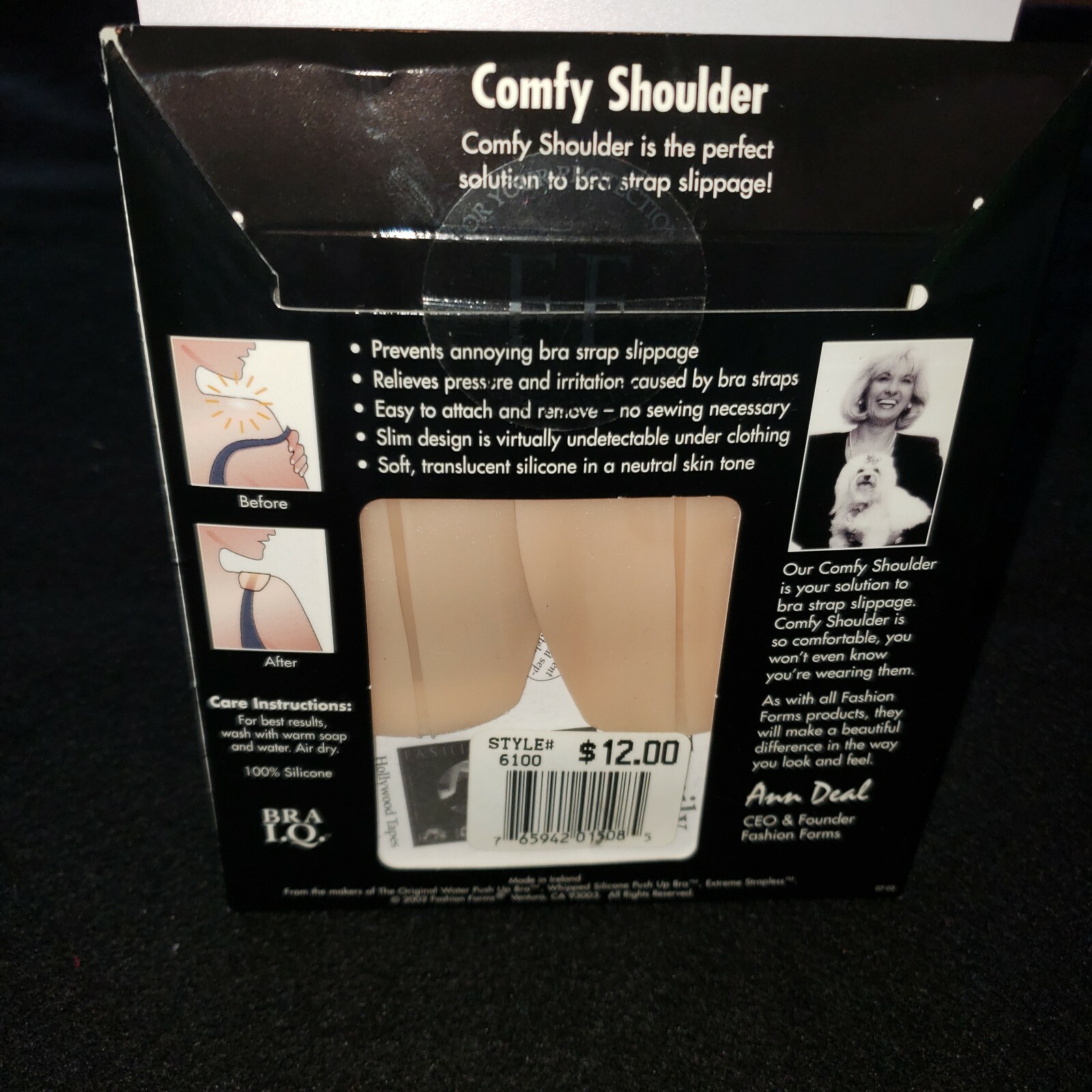 Comfy Shoulder Solution to Strap slippage Fashion Forms By Ann Deal