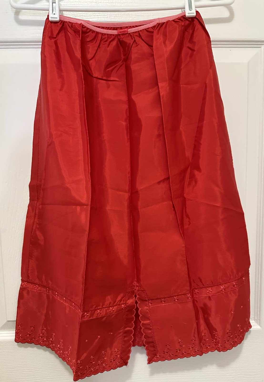 Vtg Charmode Sears Slip Skirt Red Sz Medium Retro