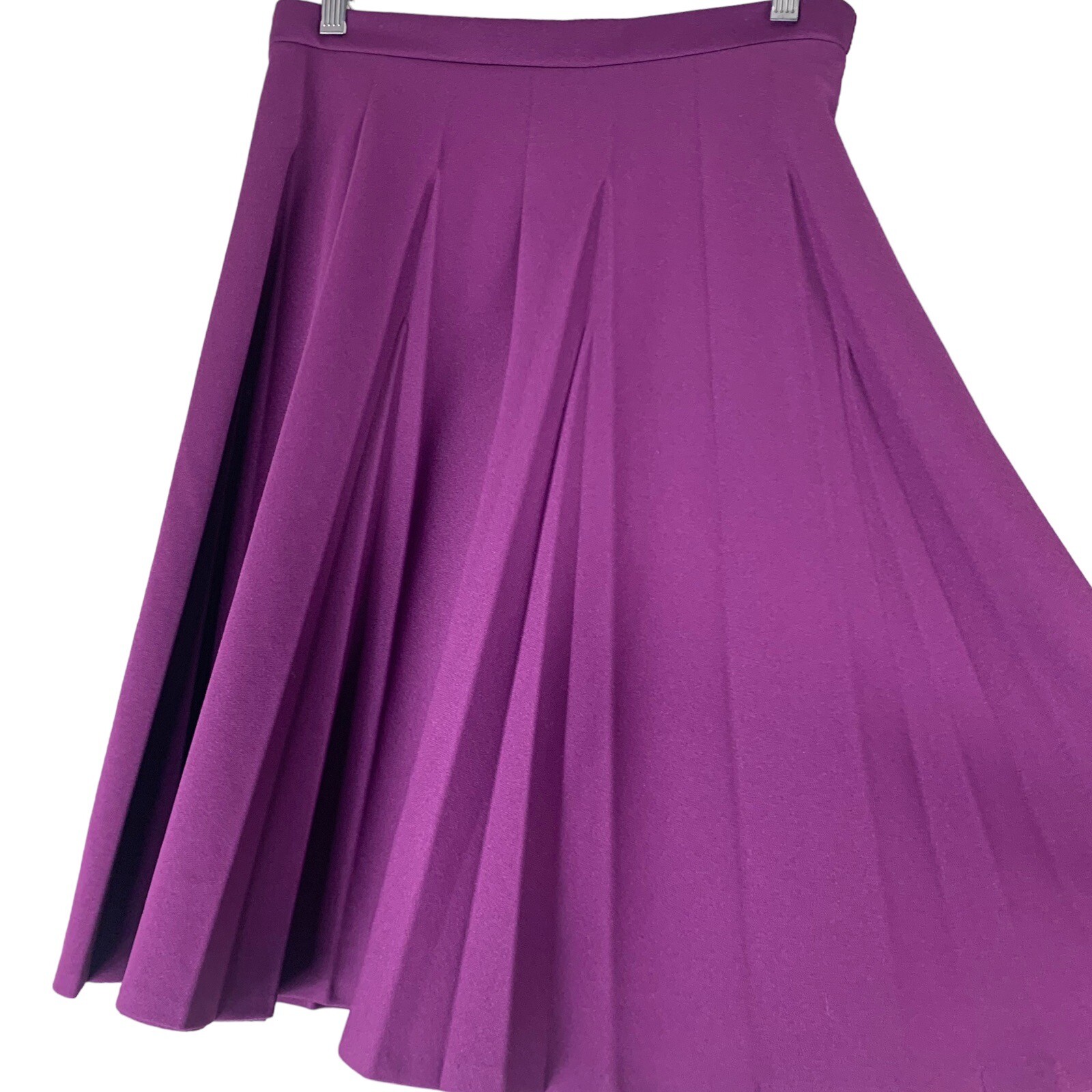 Vintage Skirt Size 12 Ko Ko Knits California Purple Pleated Womens