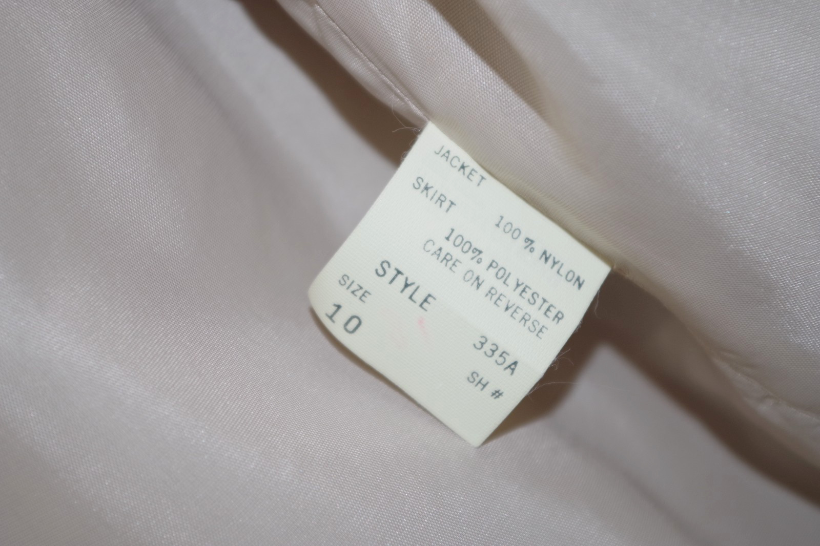 X1 Vintage Pat Richards 2 Piece Dress SUIT 12 – Mauve & Blush Lace & Chiffon