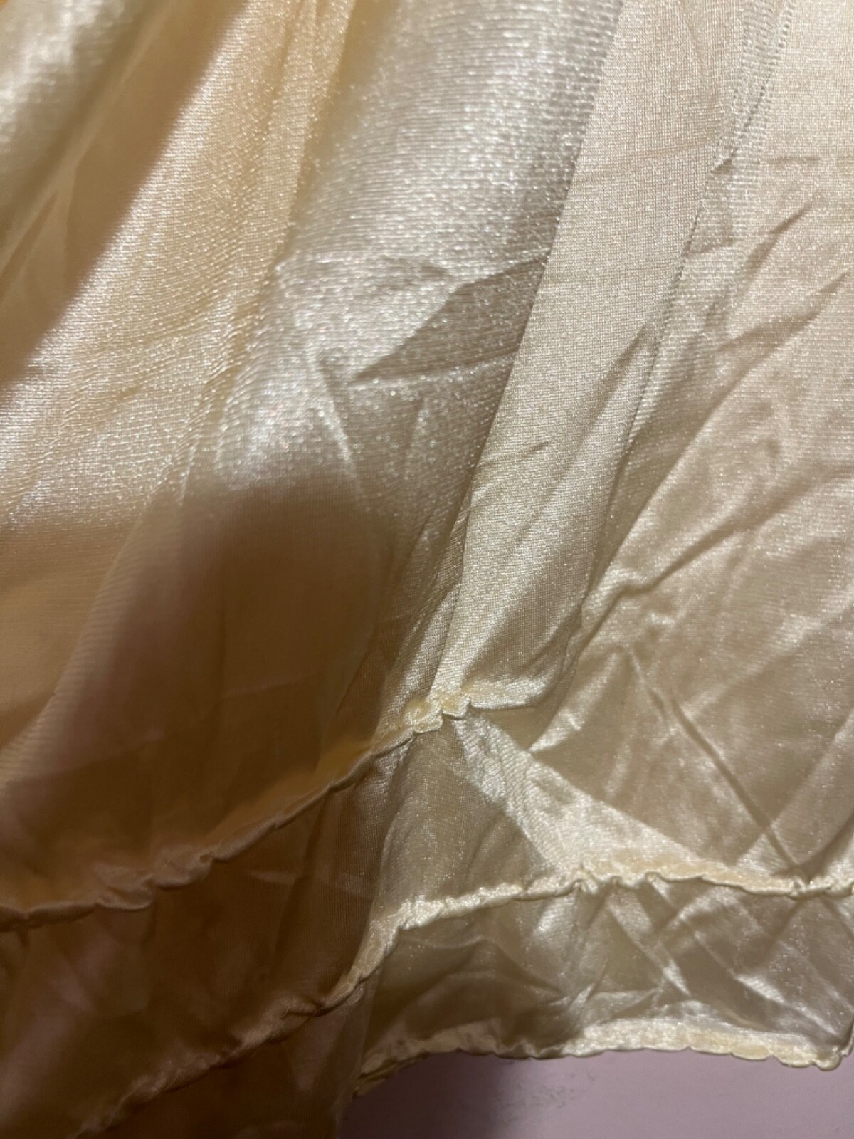 VINTAGE YELLOW NYLON Silky Sissy PETTI PANTY PLUS SIZE 4X