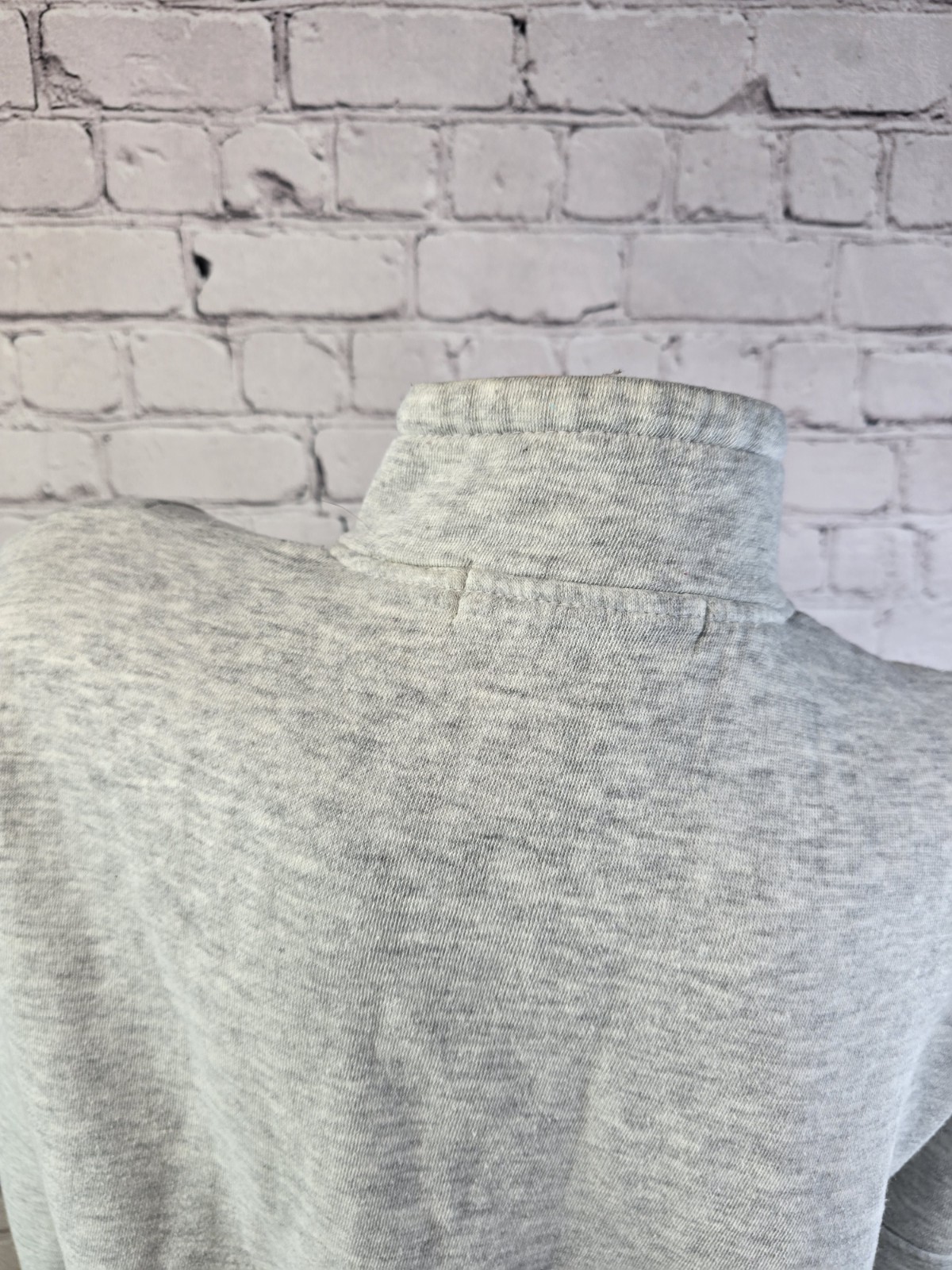 Vintage Chinawear Morsly M Gray Aztec Geometric Retro Zip Sweatshirt READ SPOTS